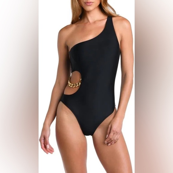 L’AGENCE Ava Chain One-Piece Swims, Size Large, $275 - Picture 13 of 16